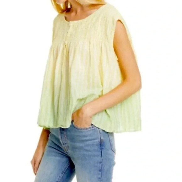 NWT Free People Oversized Ombré Top - Picture 1 of 10